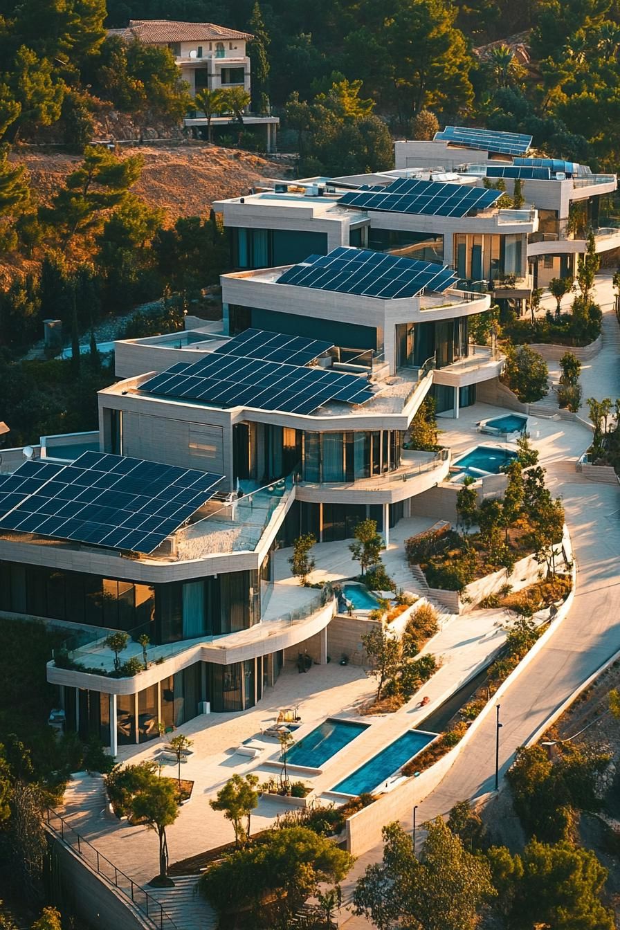 Solar-Powered Glass Tower Mansions - photo 2