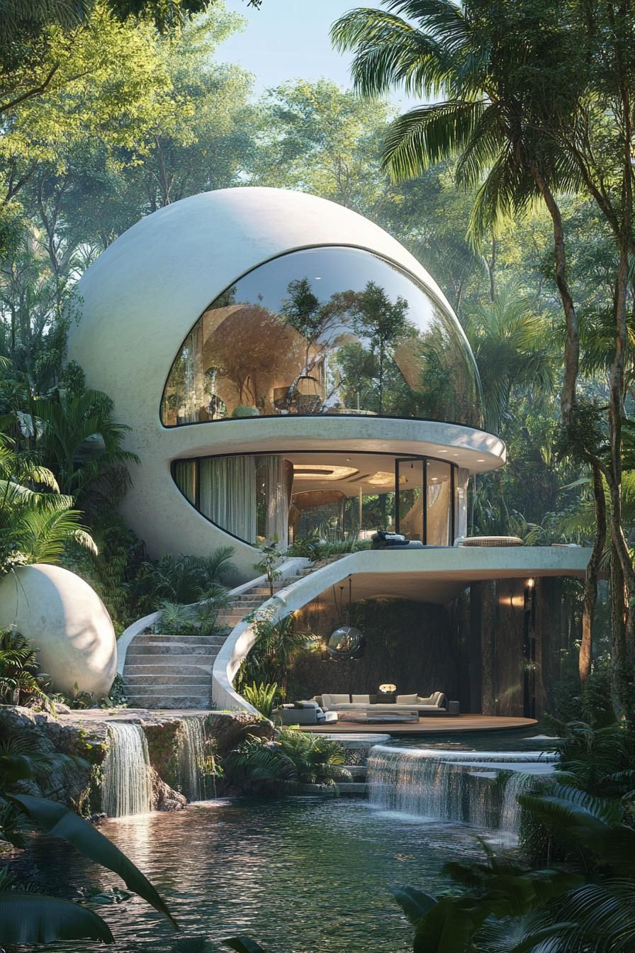 Eco-Friendly Dome House in the Mountains