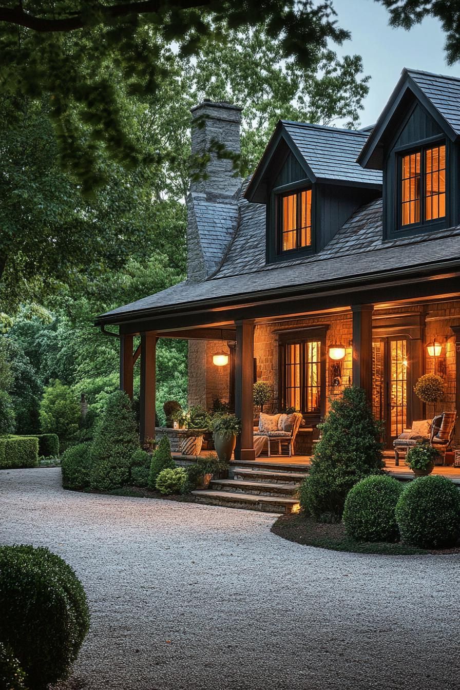 Barn-style Lighting on a Classic Front Porch - photo 2