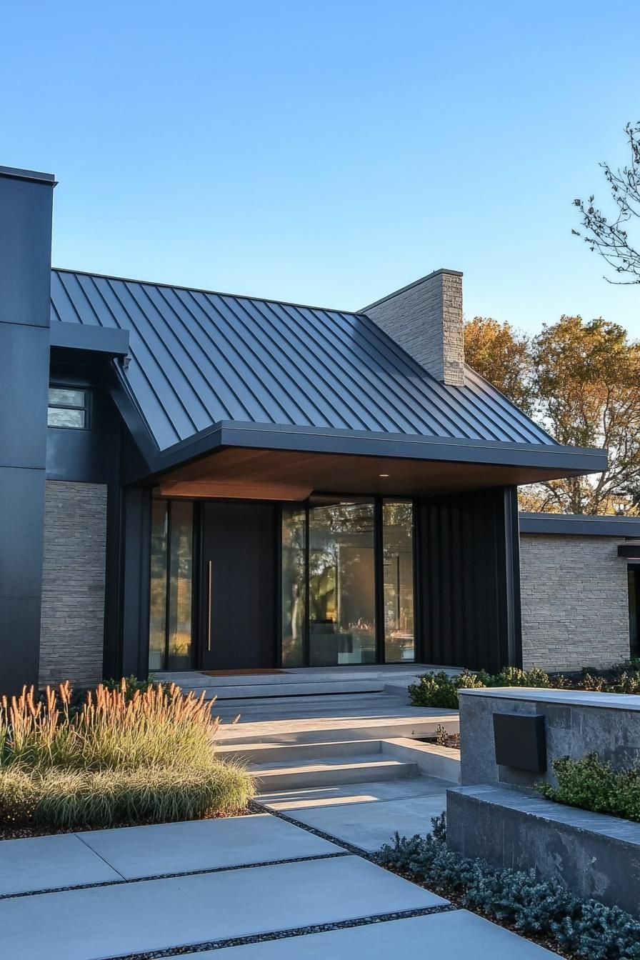 Asymmetrical Zinc Roof Styles - photo 4