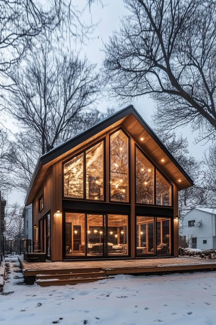 Cedar Shiplap Paired With Large Windows - photo 4