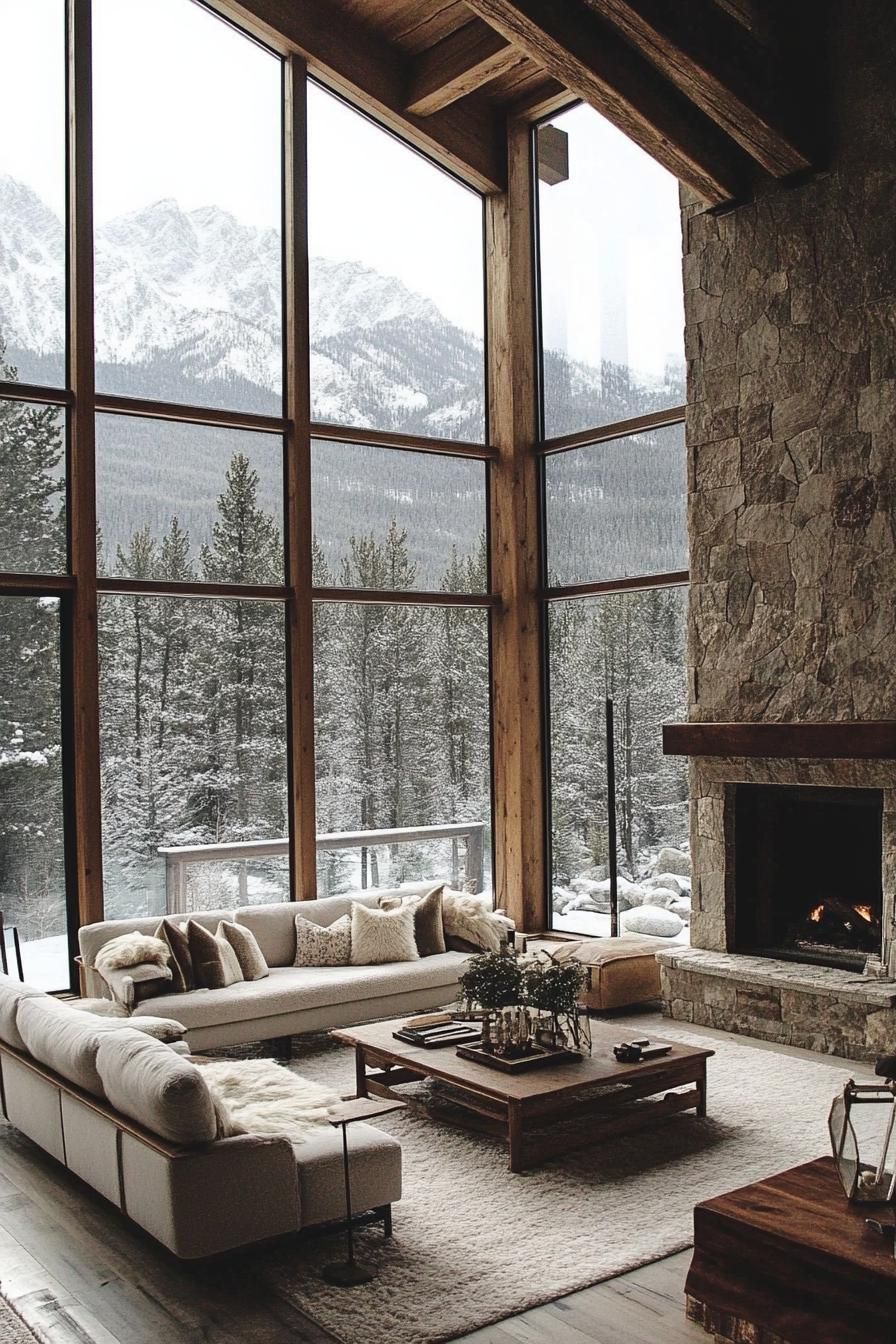 A Timber Retreat With a Thrilling View