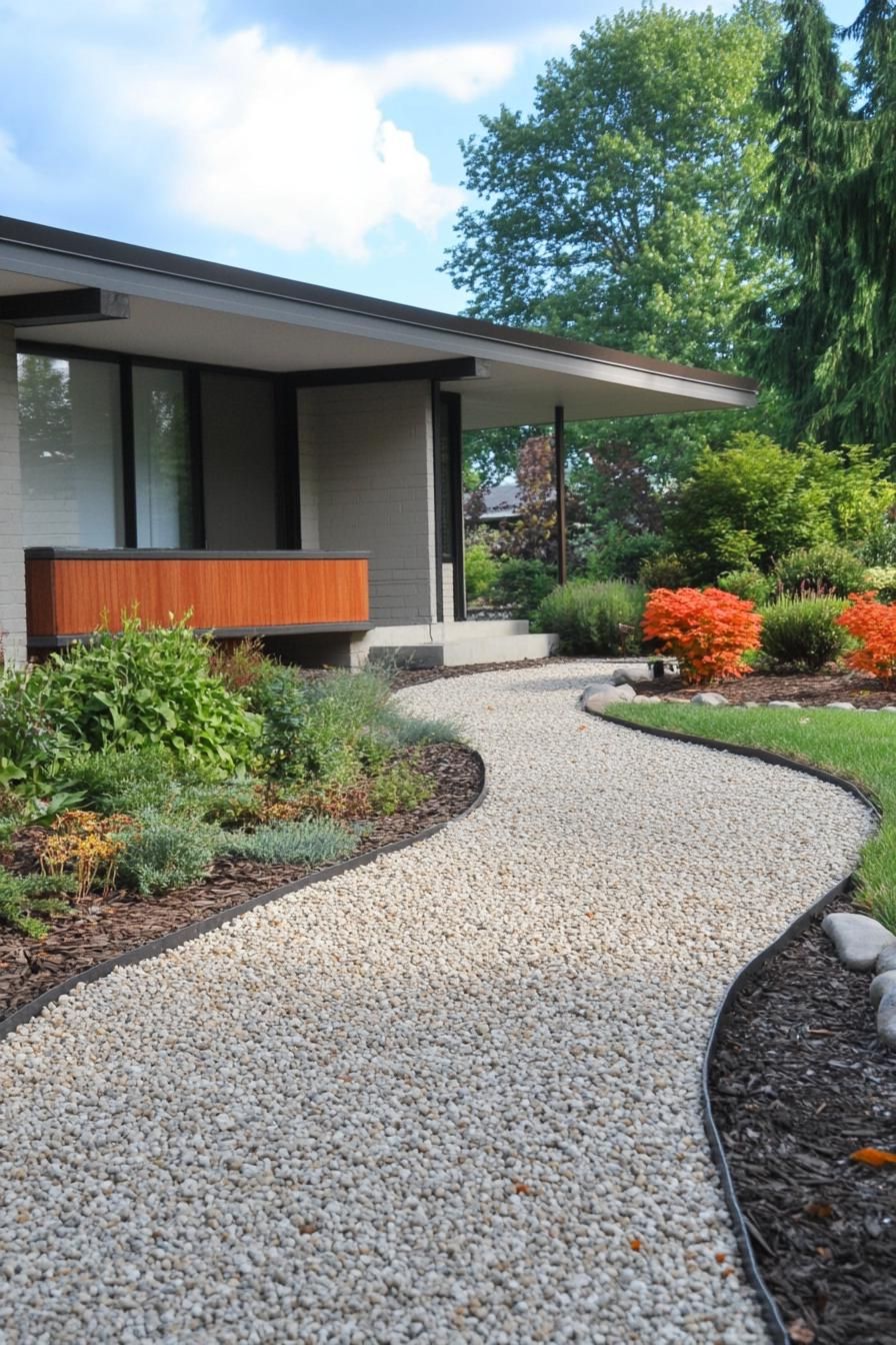 Gravel Pathways With Bold Edging - photo 3