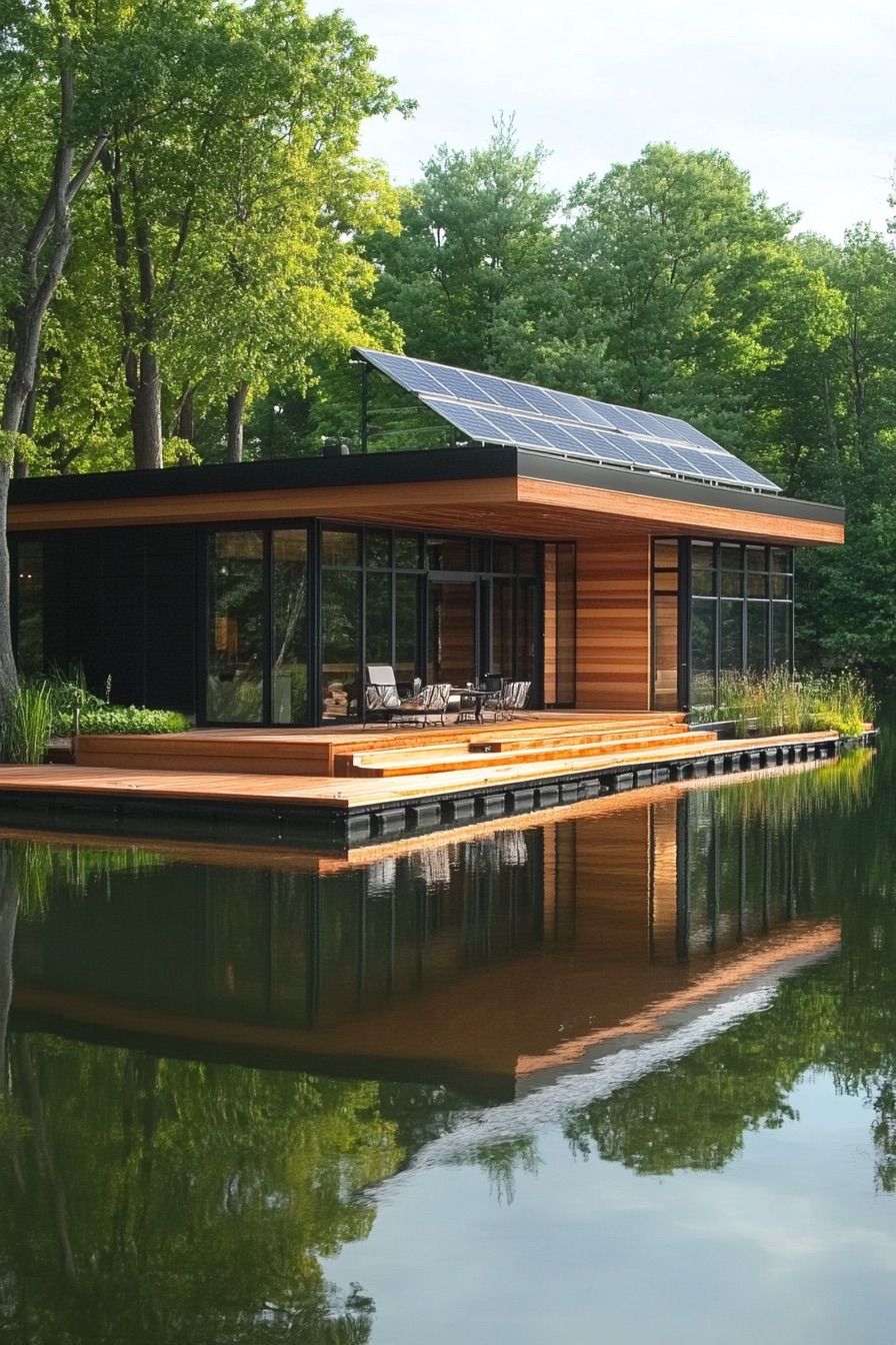 Solar-powered Floating Dock Ideas - photo 4