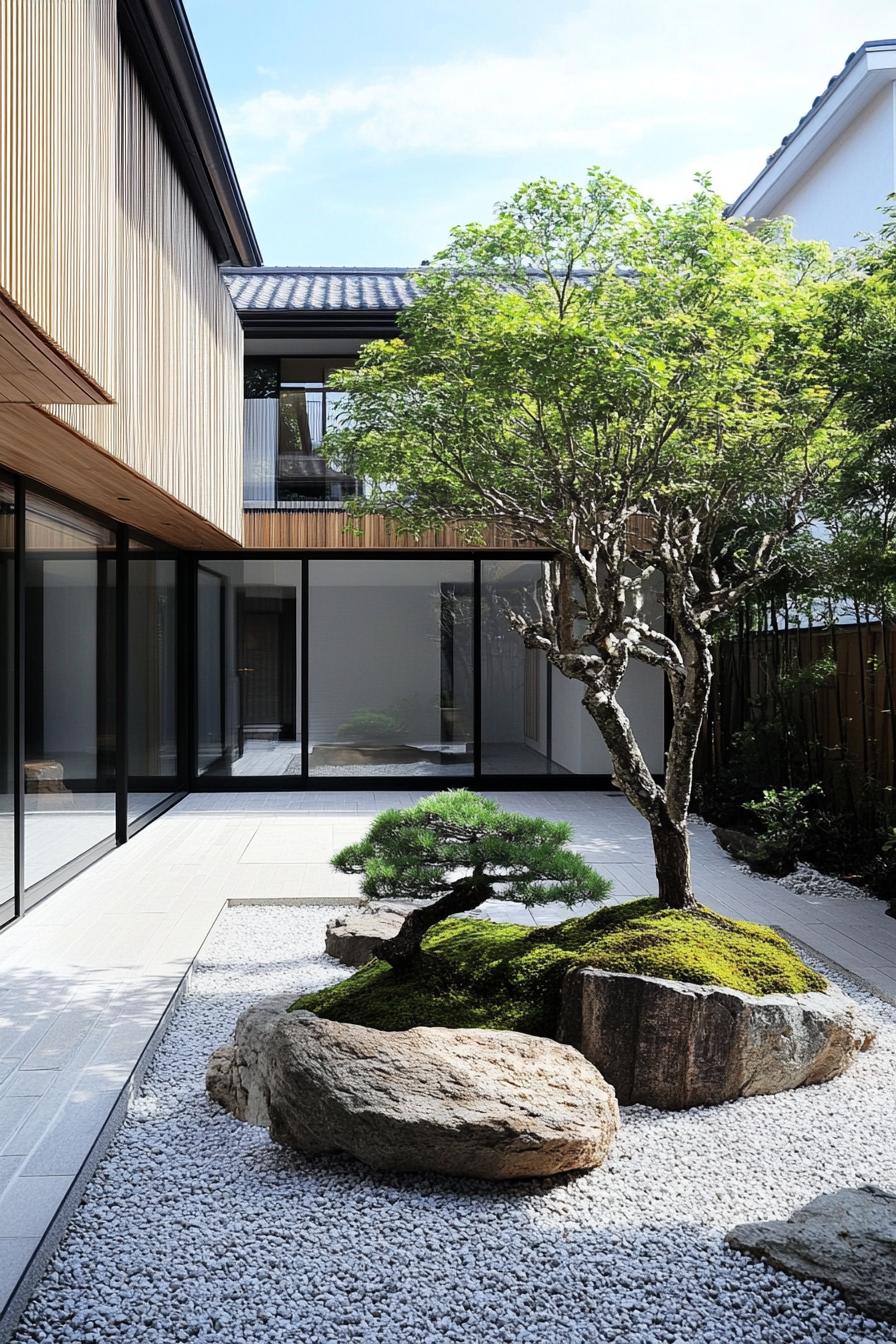 Rock Garden Courtyards With Bonsai - photo 2