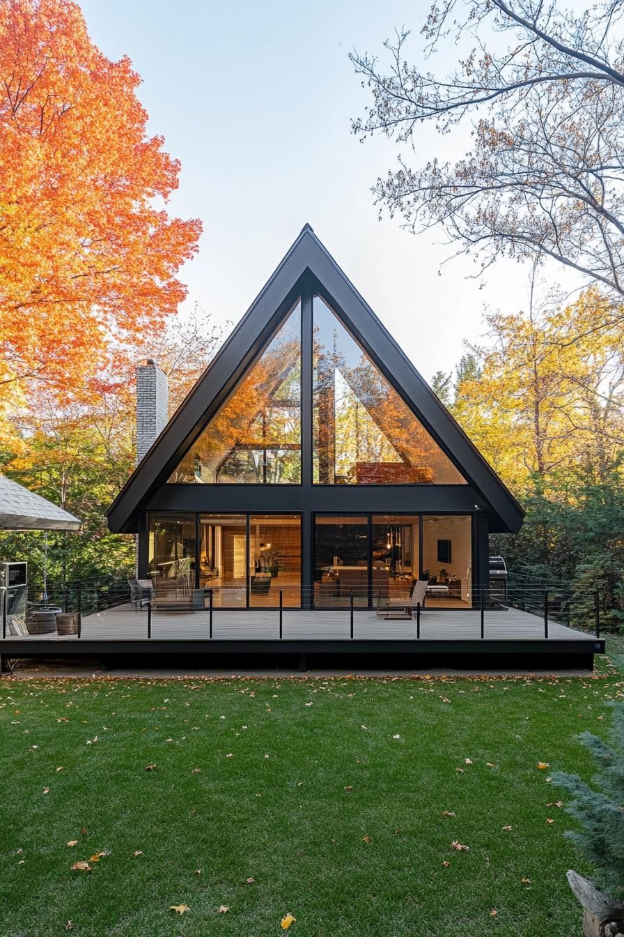 Luxurious A-Frame House with Spacious Deck