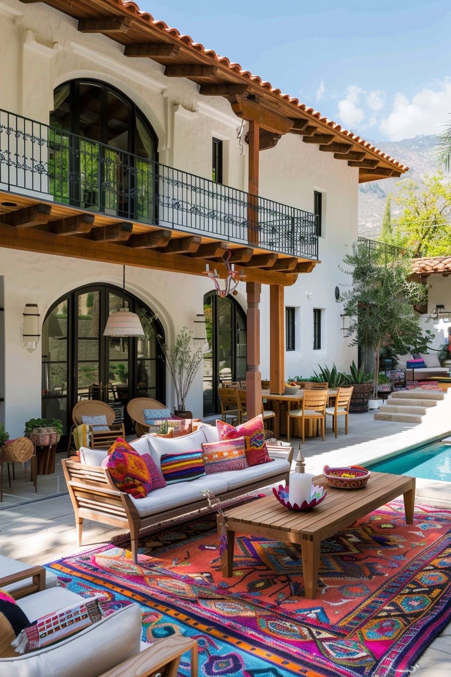 Adding Colorful Outdoor Rugs - photo 2