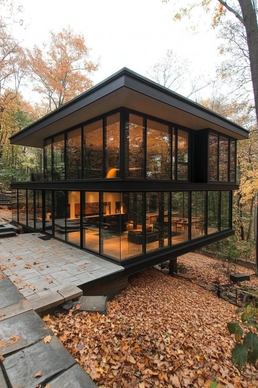 Glass Homes With Sweeping Forest Views