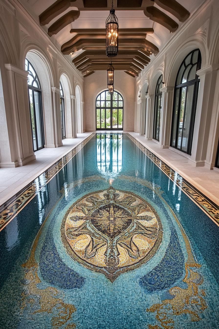 9) Custom Mosaic Floor Pool - photo 4