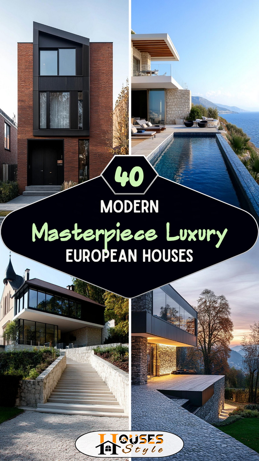 40 Modern Masterpiece Luxury European Houses