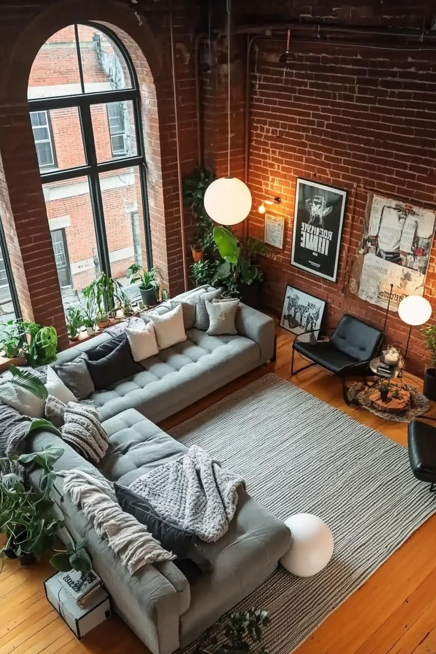 Brick Walls Paired With Black-Framed Windows - photo 3