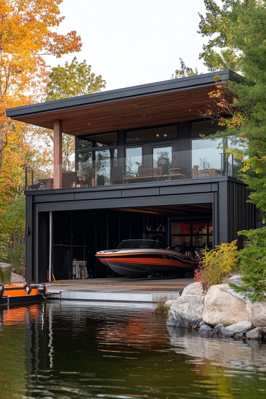 Integrated Boathouse Garage Design - photo 2