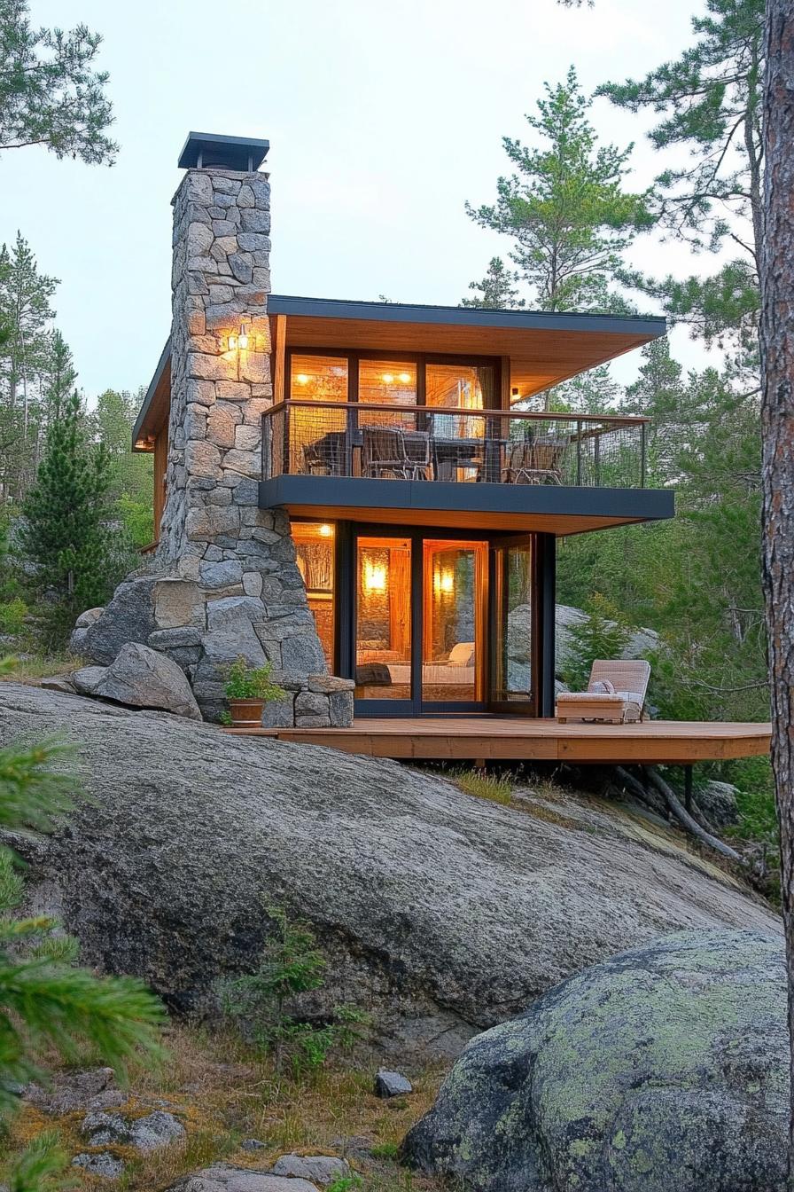 A Cottage Perched on a Cliffside