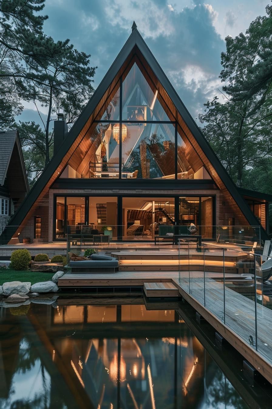 Glass-front A-frame With Lake Views - photo 3