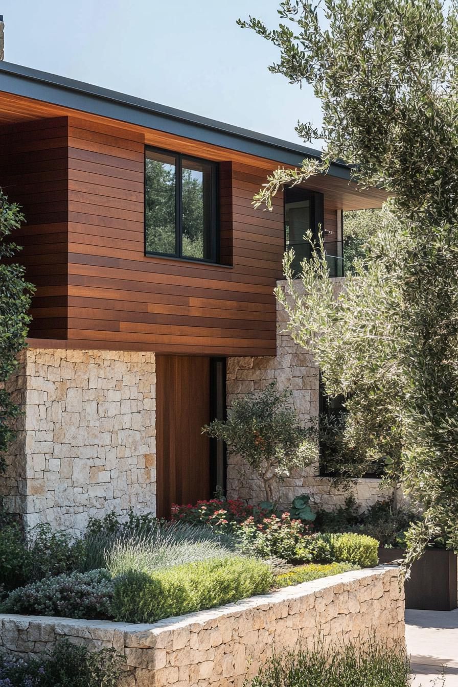Combining Cedar Siding With Stone - photo 4