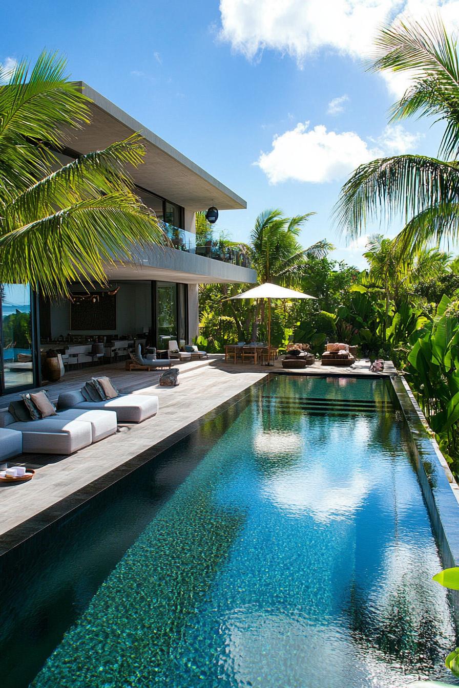 Tropical Pool Wrapped in Lush Landscaping - photo 4