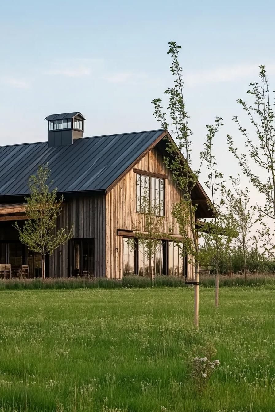 Barn Exterior Finished in Weathered Wood - photo 3