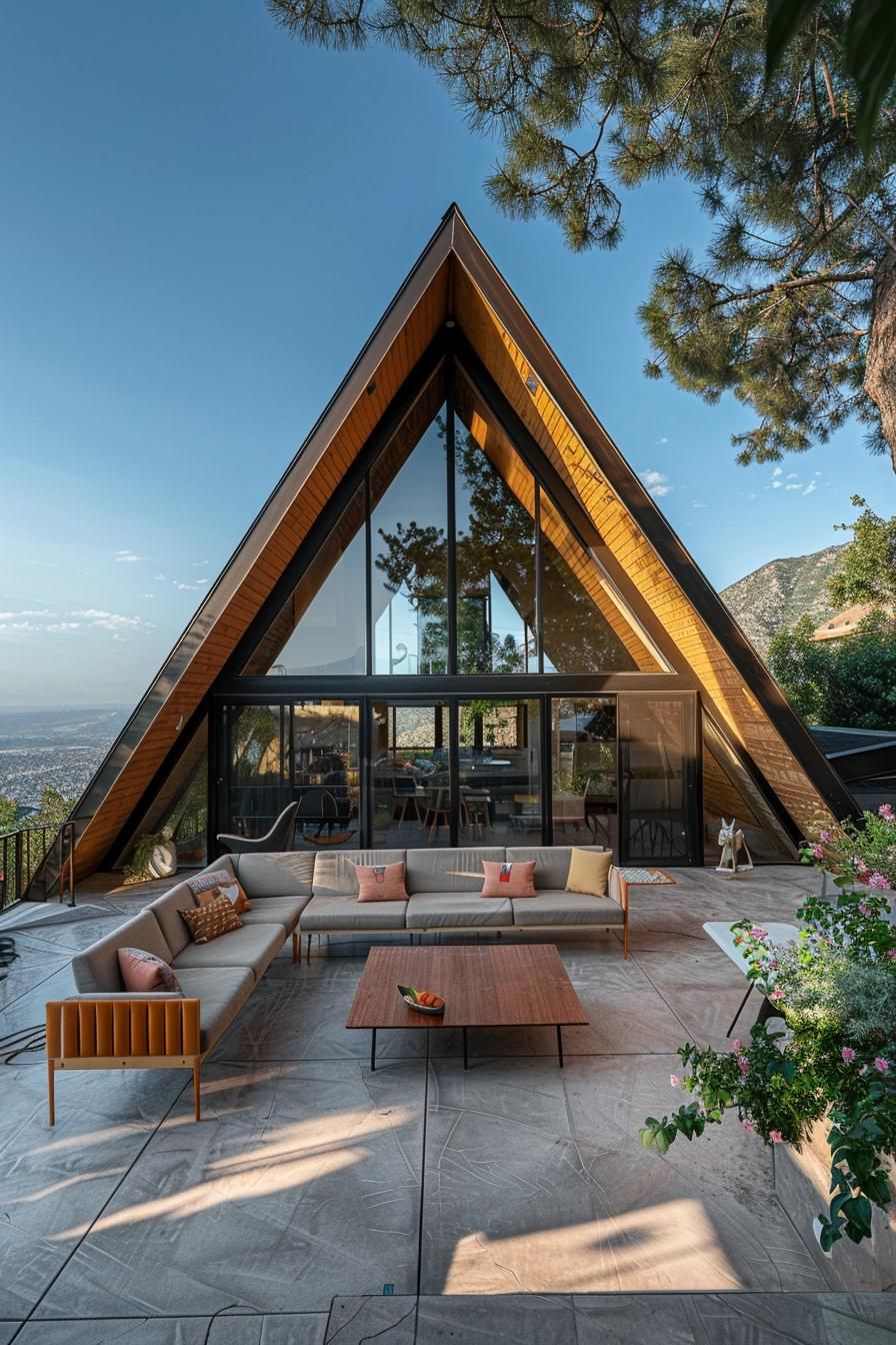 A-frame Designed for Indoor-outdoor Living