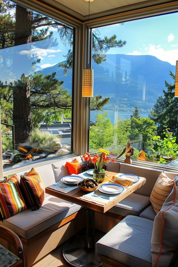 Cozy Kitchen Nook With Corner Windows - photo 3