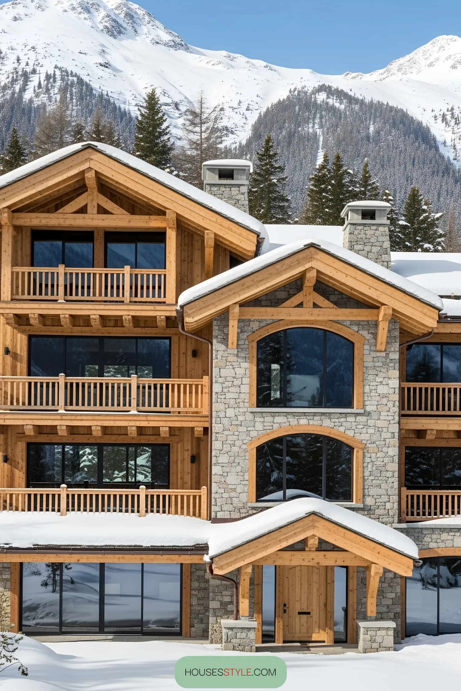 A Charming Chalet Set in Winter Grandeur