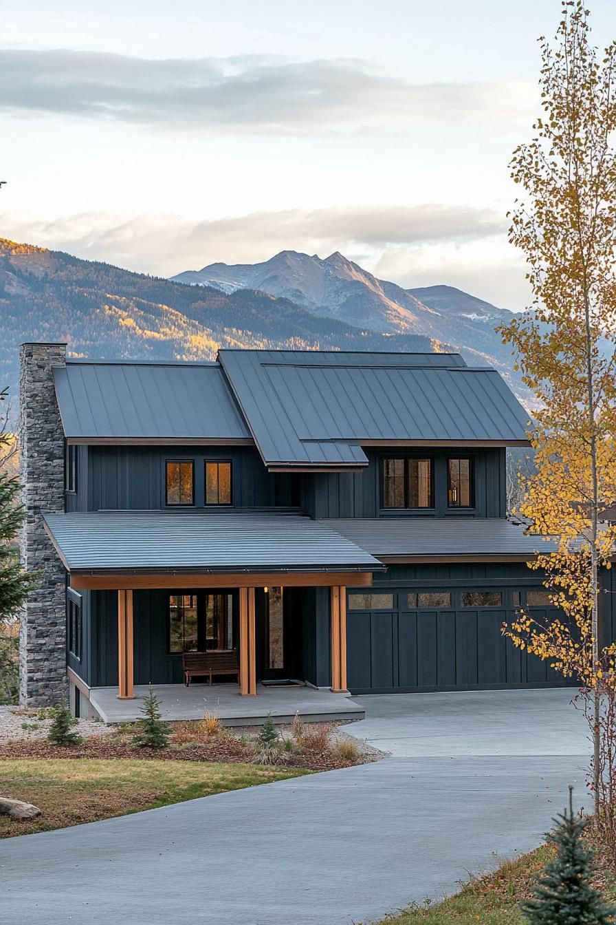 Slate Gray Walls With Black Metal Roof - photo 2