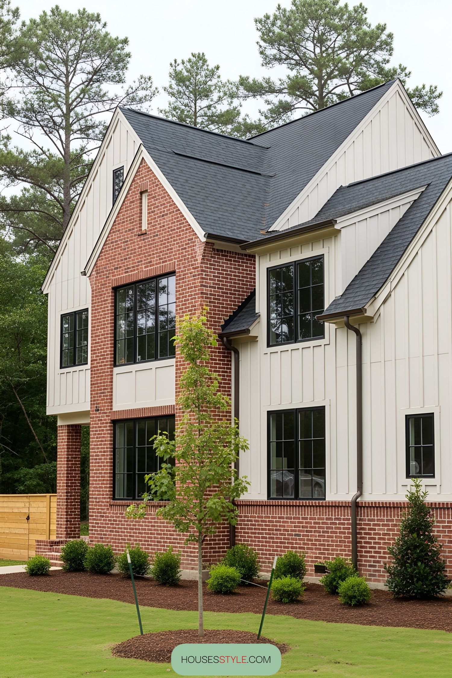 Brick Mansion With Sprawling Green Garden
