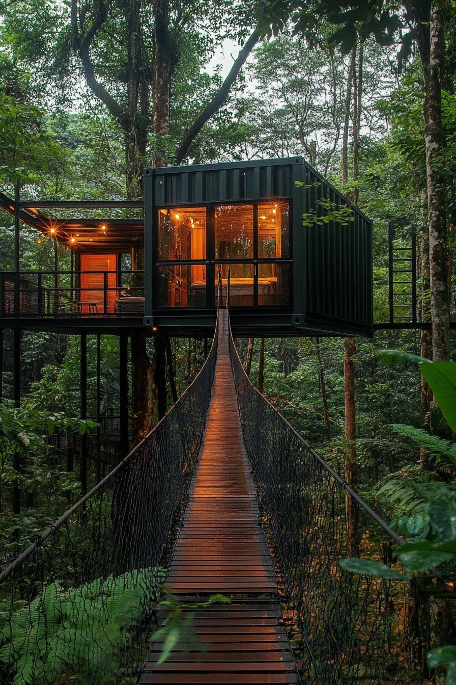 Suspended Bridge Container Cabins - photo 2