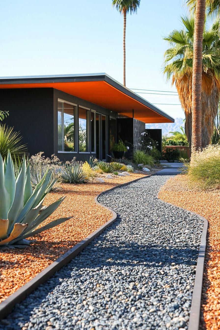 Gravel Pathways With Bold Edging - photo 2