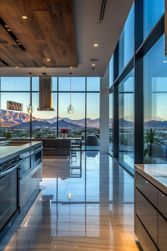 Floor-to-ceiling Windows for an Open Layout