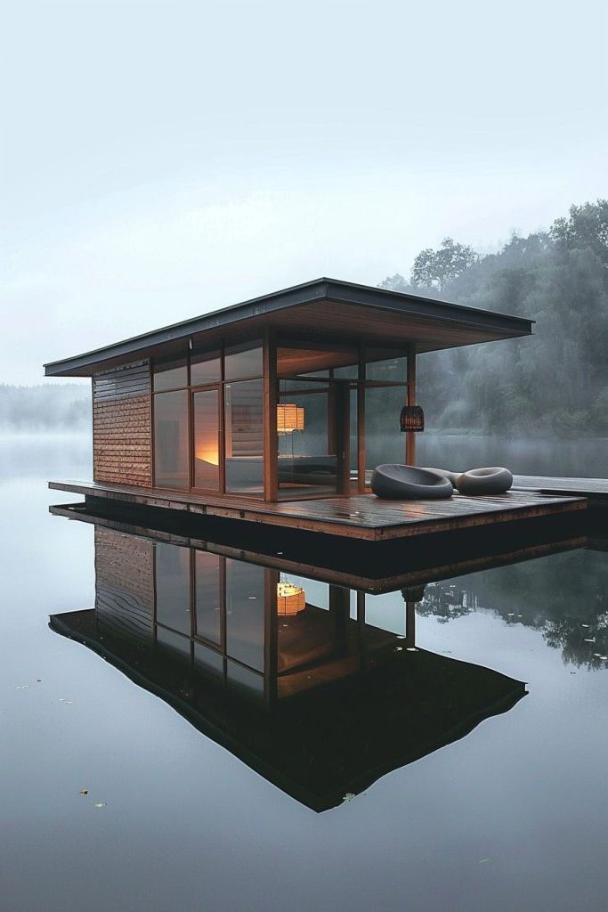 Peaceful Zen-Inspired Floating Retreat