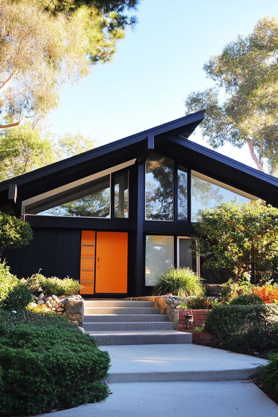 Bold Geometric Lines and Asymmetrical Shapes