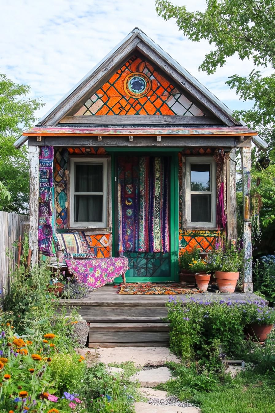 Geodesic Domes Covered in Colorful Textiles - photo 4