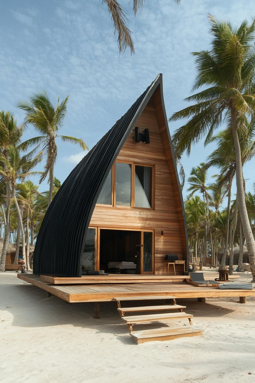 A Shoreline Escape With A-Frame Style