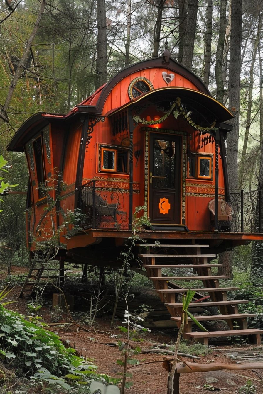 Rustic Gypsy Caravan Cottage - photo 3