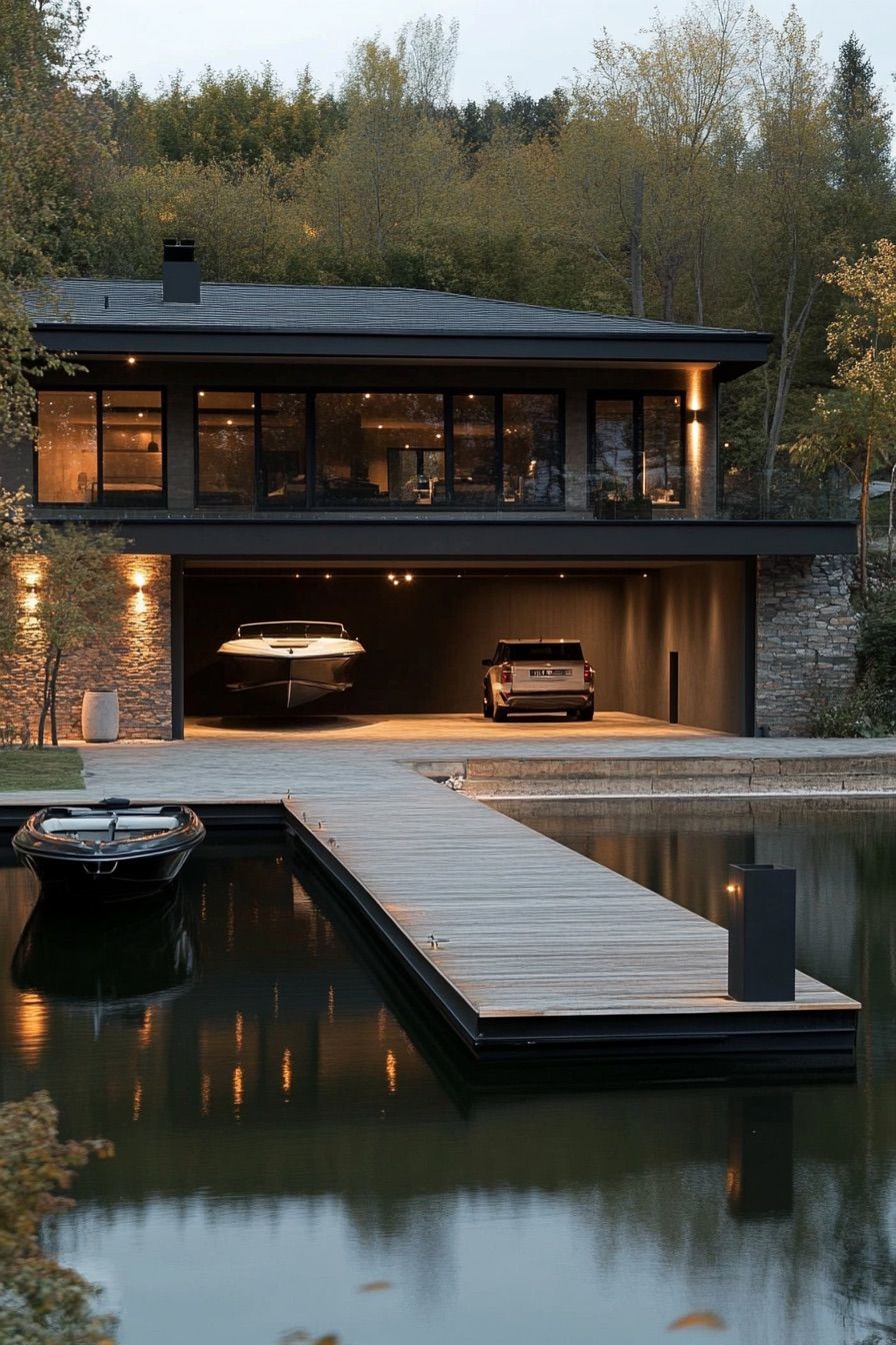 Integrated Boathouse Garage Design - photo 3