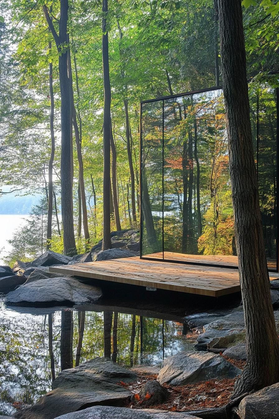 A Gleaming Glass Sanctuary in Nature