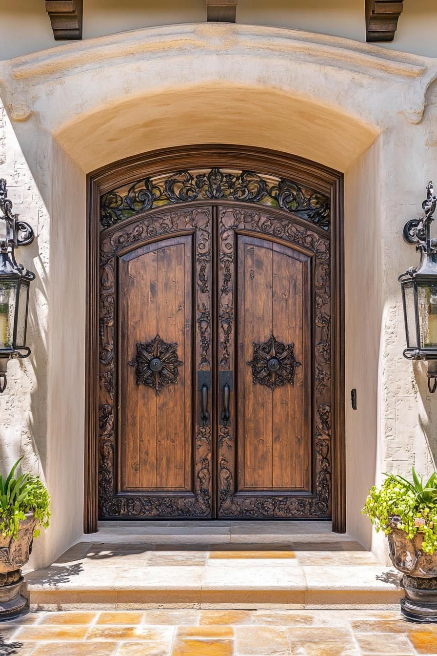 Hand-Carved Wooden Door Designs - photo 3