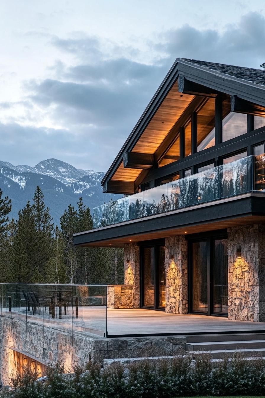 A Modern Chalet Set in the Mountains