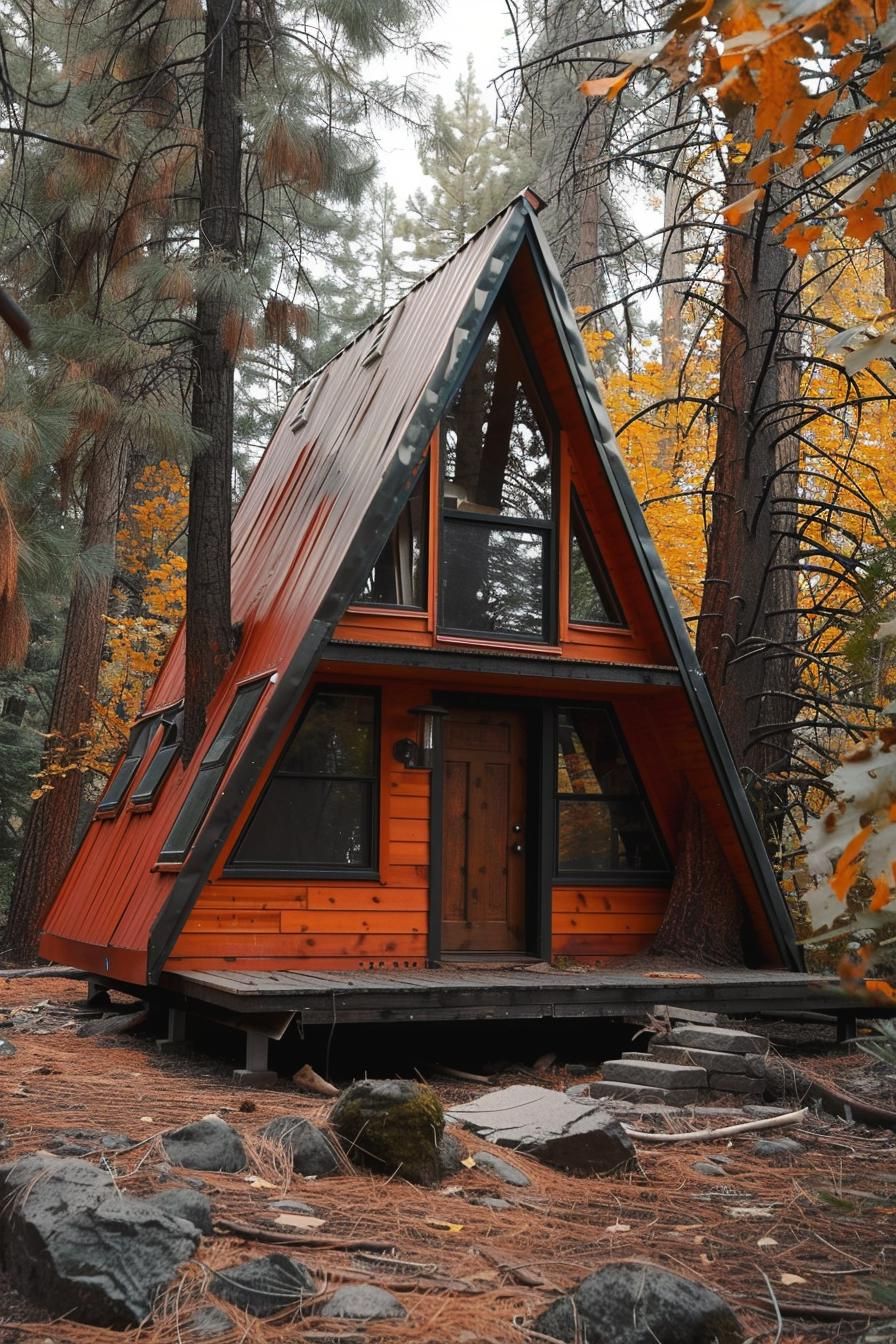 Tiny A-frame Cabin on Wheels - photo 4