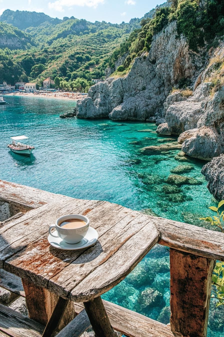 A Peaceful Corner Overlooking Clear Water