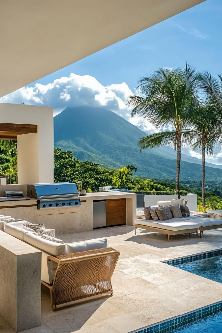 Outdoor Kitchens With Lounge Areas