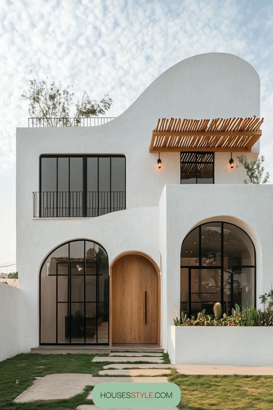 Modern Home Oasis of Curves