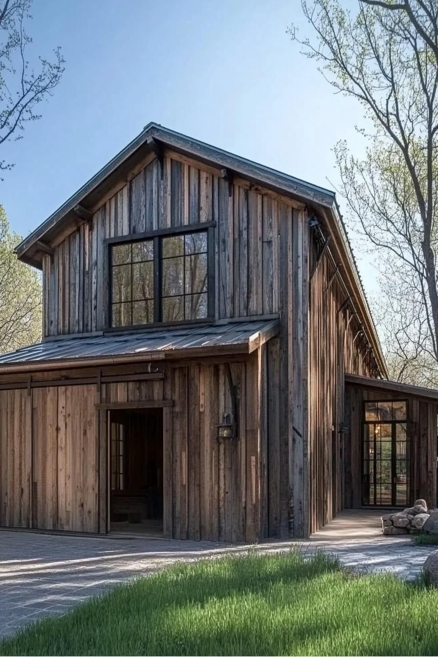 Barn Facade Built From Reclaimed Wood - photo 2