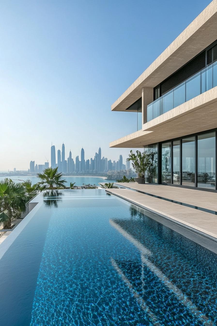 Smart Pool With Automatic Heating and Cleaning