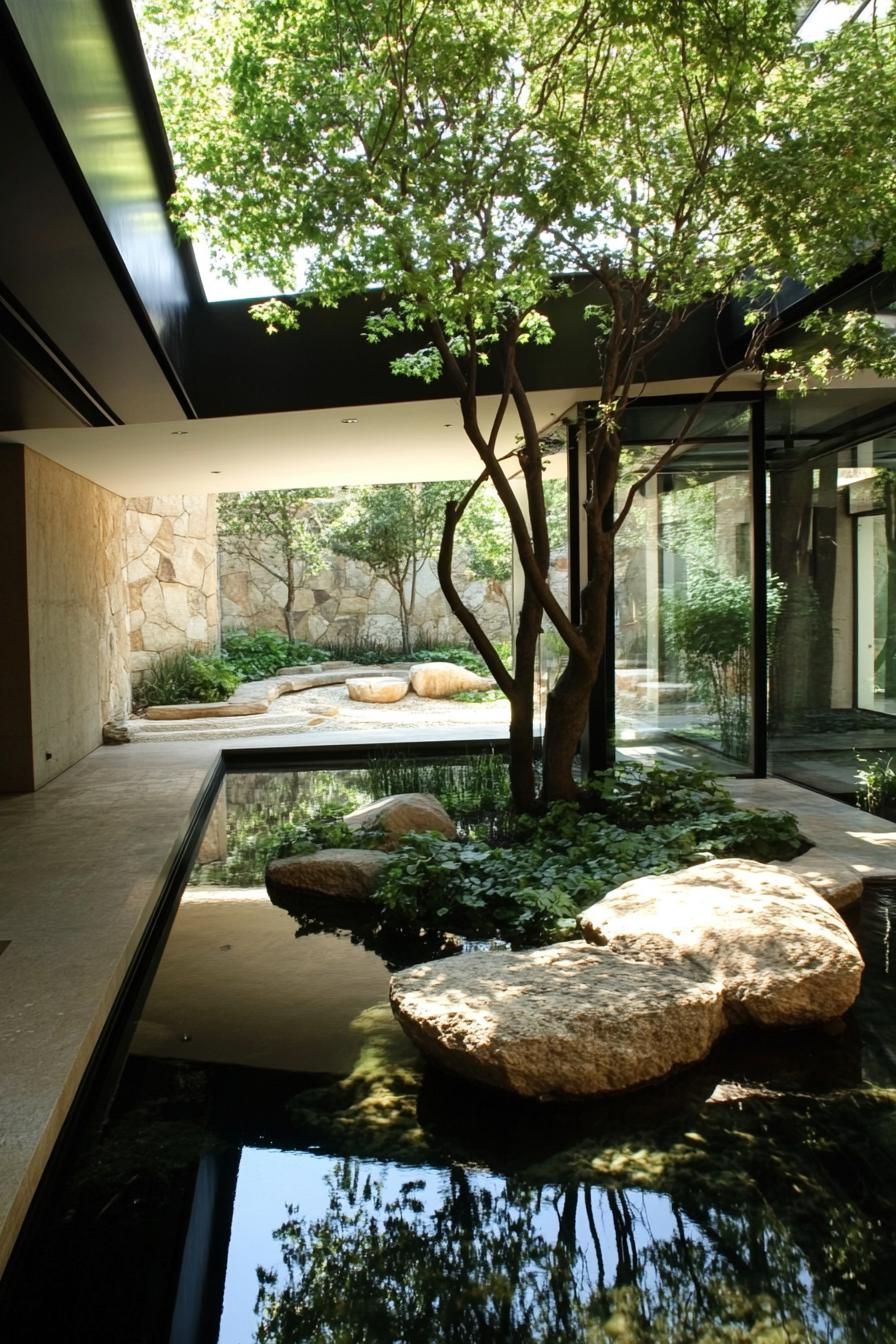 Indoor Water Garden Courtyard