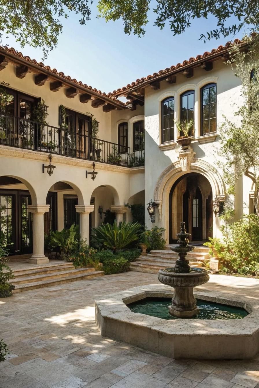 Warm Sunlight Meets Arched Architecture