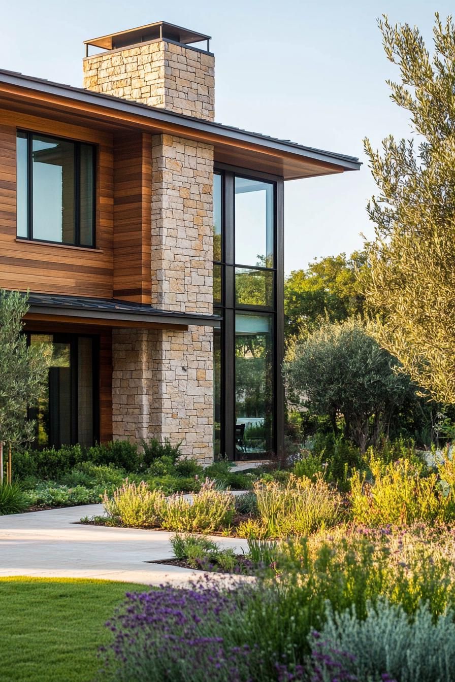 Combining Cedar Siding With Stone - photo 3