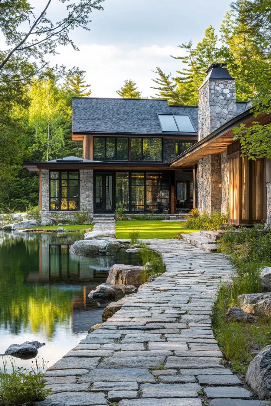 Cobblestone Paths And Patio Designs