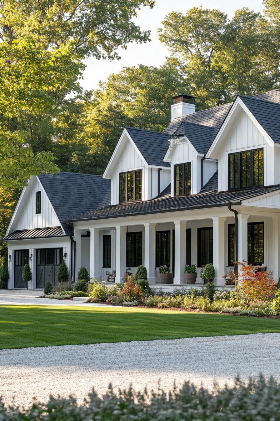 Large White Farmhouse in an L-Shape - photo 2