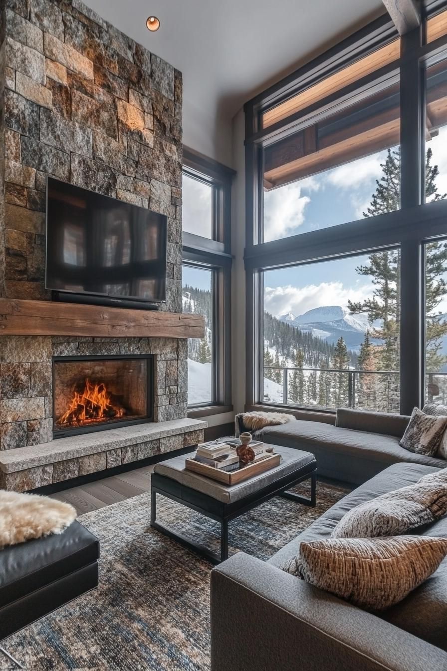 Eco-Friendly Mountain Retreat With Natural Stone Fireplace - photo 3